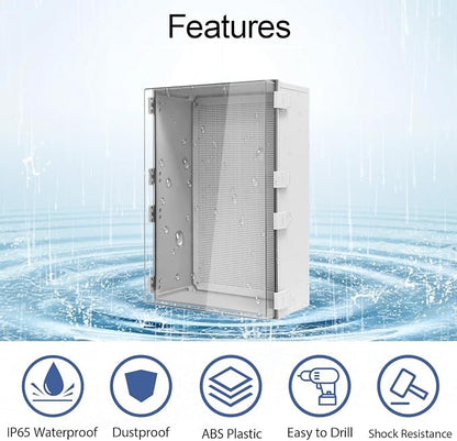 Electrical Box, IP65 Waterproof Dustproof ABS Plastic Enclosure, Outdoor and - Image 3