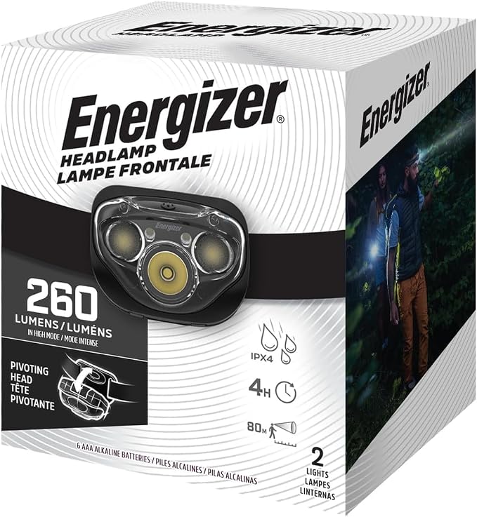Energizer LED Headlamp PRO, IPX4 Water Resistant Headlamps, High-Performance - Image 8
