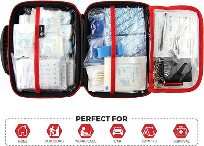Compact First Aid Kit Designed for Family Emergency Care. Waterproof EVA Case - Image 3