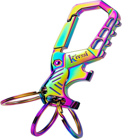 Kivssi Heavy duty metal keychains, Carabiner clip Car key chains, Fashion by Unknown
