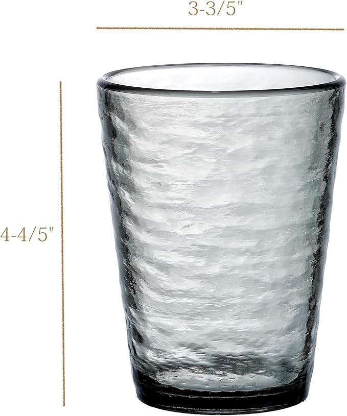 KLIFA- RIPPLE- 16 ounce, Acrylic Tumbler Drinking Glasses Cups, Stackable - Image 6