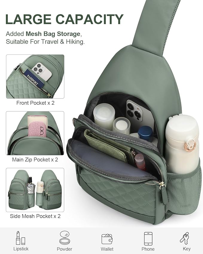 Capolo Sling Bag for Women Men Waterproof Crossbody Bags for Women Trendy - Image 4