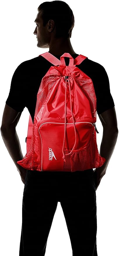Speedo Unisex-Adult Drawstring Deluxe Ventilator Mesh Equipment Bag - Image 3