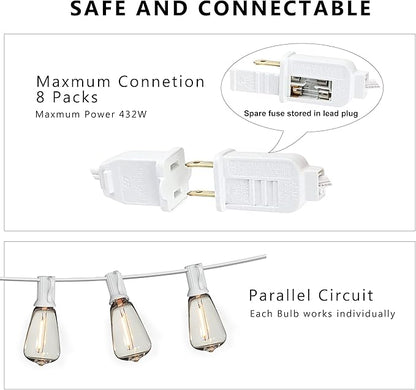 DAMAING Outdoor String Lights 200FT Waterproof, Patio String Light - Image 4