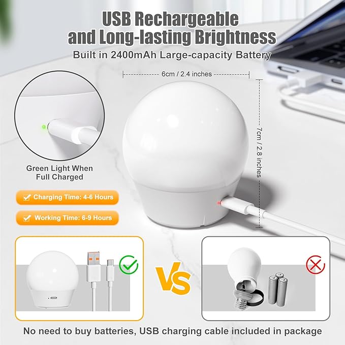 Brightown E26 Rechargeable Light Bulb - Image 4