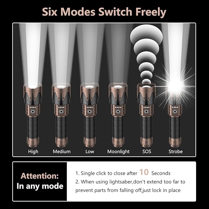 SKYFIRE Rechargeable Flashlight - Image 6