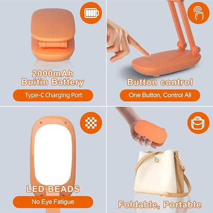 Akejrym LED Desk Lamp for Office Home & Battery Operated Lamp Rechargeable Lamp - Image 6