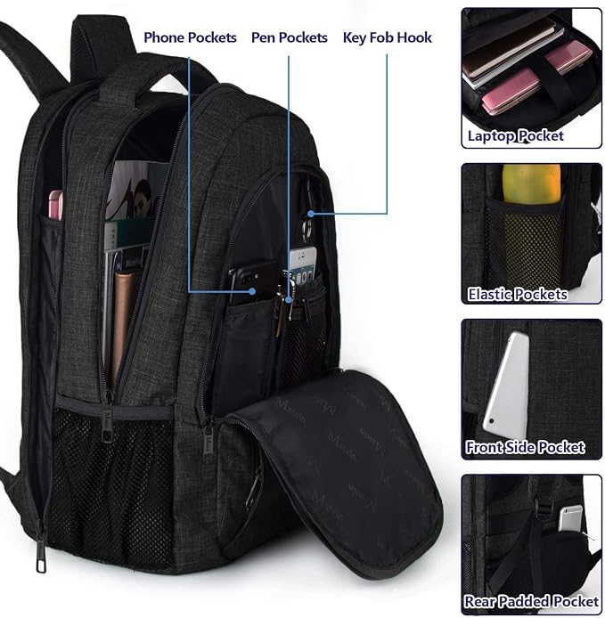 MATEIN Extra Large Backpack, 17 Inch Travel Laptop Backpack, Anti Theft TSA - Image 5