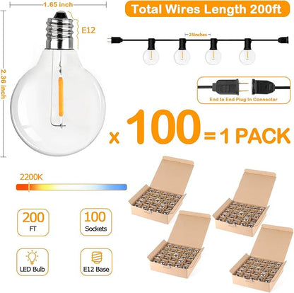 200FT LED Outdoor String Lights - Image 3