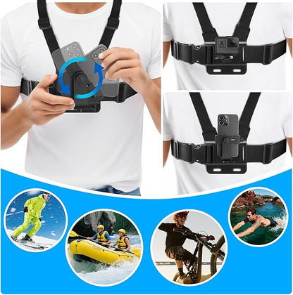 Chest Harness Head Strap Cell Phone Clip Kit - Image 6