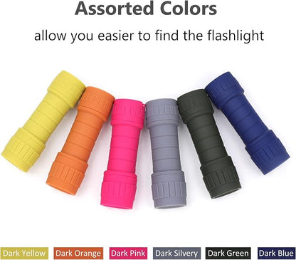 6-Pack Small Flashlights Set, Super Bright 100 Lumen LED Flashlight Pack - Image 2