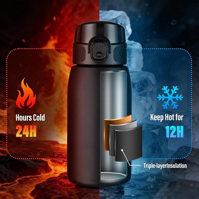 Insulated Water Bottle 12 oz - Image 3