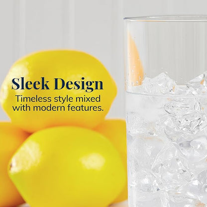 US Acrylic Classic Clear Plastic Reusable Drinking Glasses 16oz Water Cups | - Image 5
