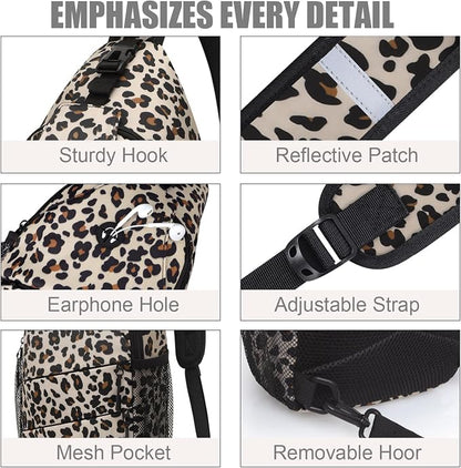 Pritent Crossbody Bags for Women Men Trendy Sling Bag Backpack Casual Chest Bag - Image 5