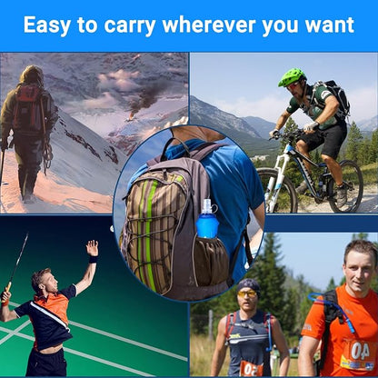 2PCS Soft Water Bottle, 17oz/500ml TPU Collapsible Flask Foldable Bottles - Image 6