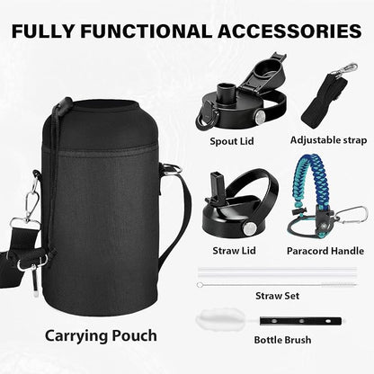 One Gallon Insulated Water Bottle, Triple Wall 128 oz Stainless Steel Wide - Image 5