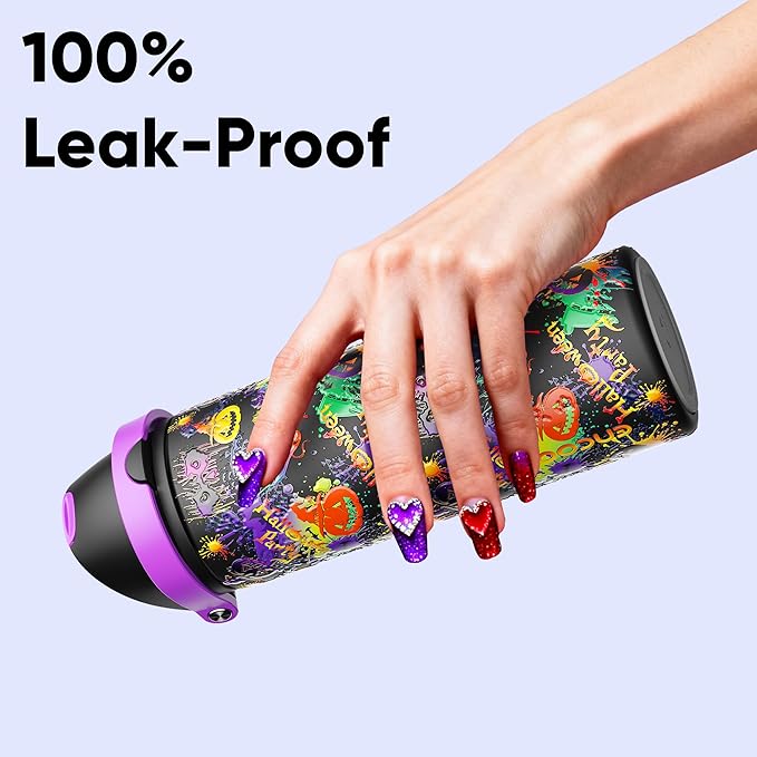 Insulated Water Bottle with Straw - Image 5