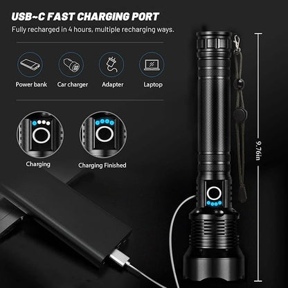 Rechargeable Flashlights 99, 000 Lumens, Super Bright LED Flashlight High Lumens - Image 3