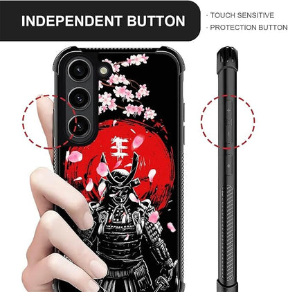 for Samsung Galaxy S23 Case, Sakura Japanese Samurai Pattern Graphic Design - Image 6