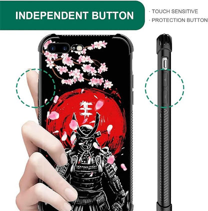for iPhone 7 Plus/8 Plus Case, Sakura Japanese Samurai Pattern Graphic Design - Image 7