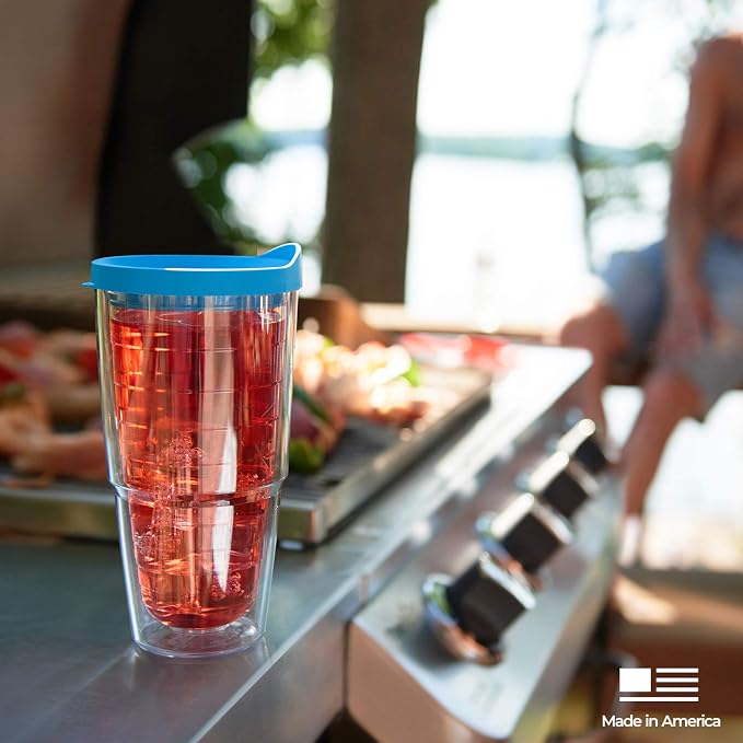 Tervis Clear & Colorful Lidded Made in USA Double Walled Insulated Tumbler - Image 11