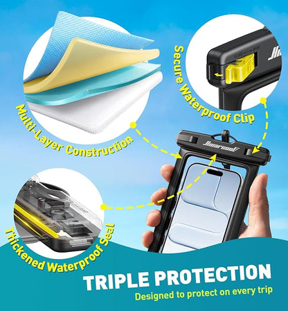 Hiearcool Waterproof Phone Pouch, Waterproof Cell Phone Dry Bag - Image 6