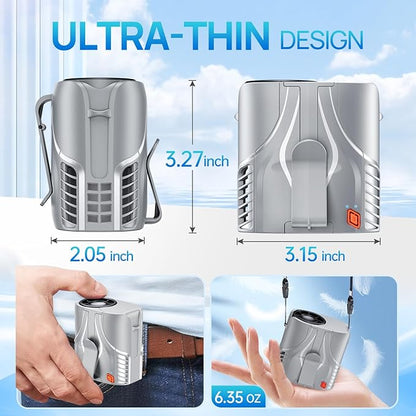 Portable Personal Waist Fan& Neck Fan, 14000RPM Brushless Motor, 40H Runtime - Image 4