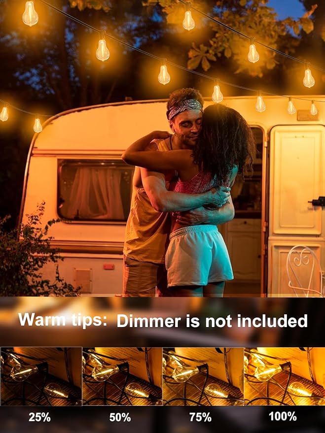 DAMAING Outdoor string lights 75FT Waterproof patio string lights - Image 4