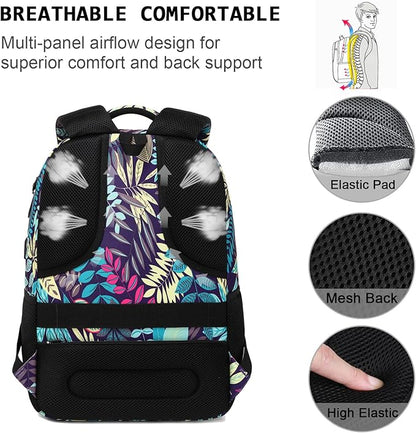 Volher Laptop Backpack, Business Travel Anti Theft Slim Durable Laptops Backpack - Image 6