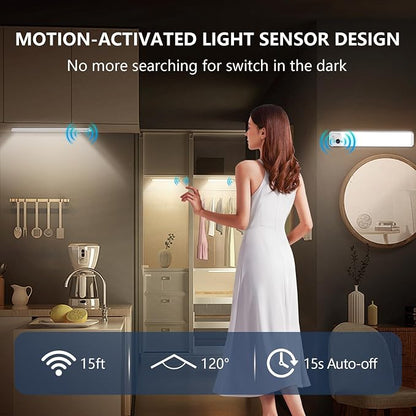 RUIKORING Under Cabinet Lighting, 3 Colors, Motion Sensor Light Indoor - Image 3