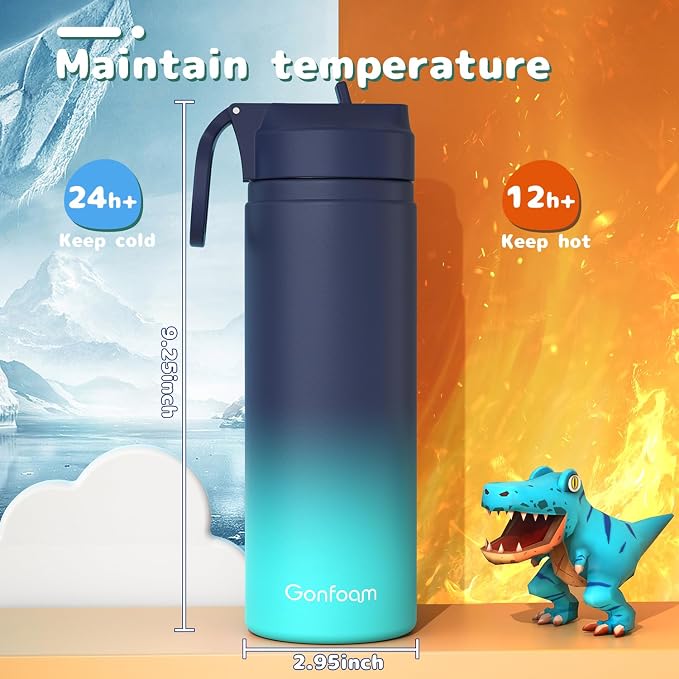 Kids Water Bottle, Stainless Steel Vacuum Insulated cup, Kids Water Bottle - Image 5