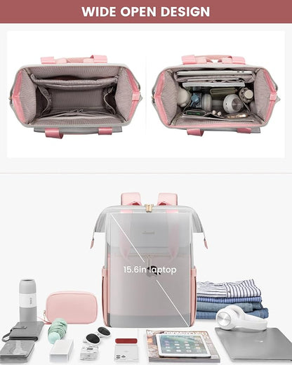 LOVEVOOK Laptop Backpack for Women, 15.6 Inch Work Laptop Bag - Image 8