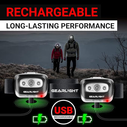 GearLight USB Rechargeable Headlamp Flashlight - Image 2
