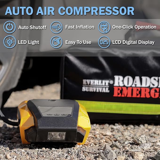 Everlit Survival Car Emergency Kit, Roadside Safety Tool Kit - Image 3