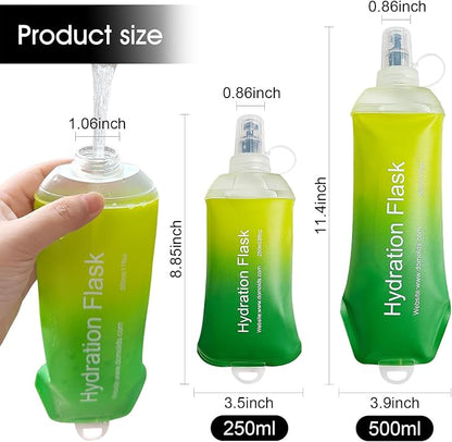 WILDREEDS 250ml Soft Flask, TPU Collapsible Soft Water Bottle - Image 5