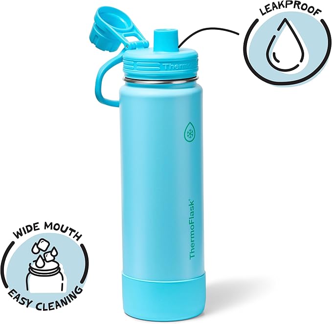 ThermoFlask 24 oz Double Wall Vacuum Insulated Stainless Steel Water Bottle - Image 3
