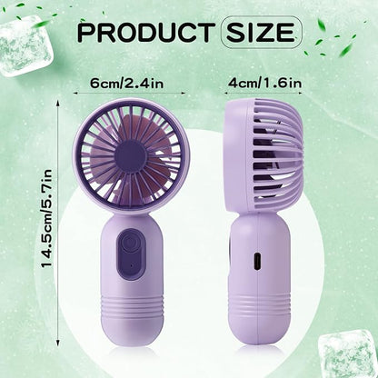 Rossesay 6 Pcs Mini Portable Fan Bulk Cute Handheld Lightweight Small Little - Image 3