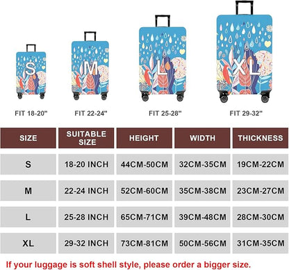 WUJIAONIAO Travel Luggage Cover Baggage Suitcase Cover Protector Skins 18-32 - Image 5