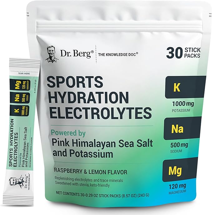 Dr. Berg Sports Hydration Electrolytes Powder w/More Salt by DrBergNutritionals