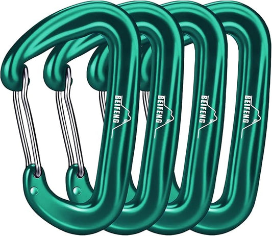 BEIFENG Heavy Duty Lightweight Locking Carabiner Clips D Ring by BEIFENG