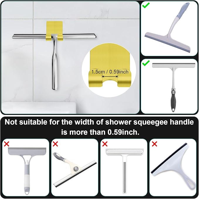 CGBE Razor Holder for Shower, 4 Packs Razor Holder and 4 Packs Shower Hooks - Image 6