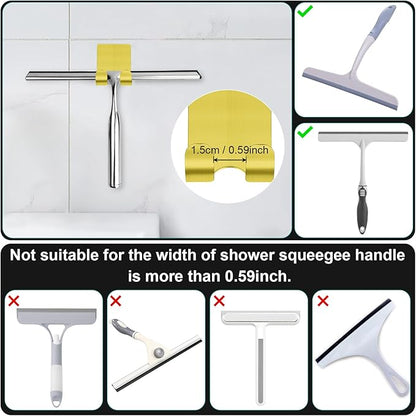 CGBE 4 Packs Shower Hooks for Inside Shower, Self Adhesive Shaver Holder Hanger - Image 6