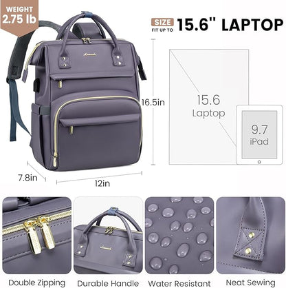 LOVEVOOK Leather Laptop Backpack - Image 4