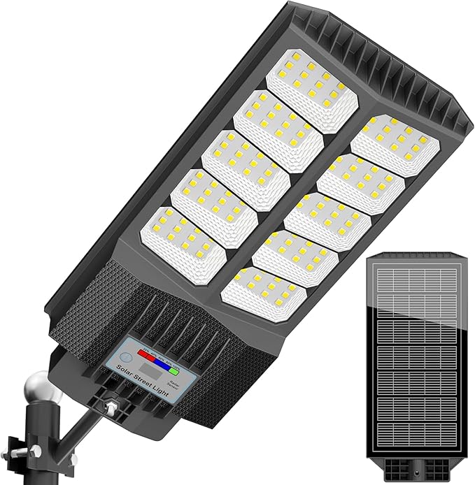 Solar Street Lights Outdoor Waterproof Dusk to Down by XCQMHF