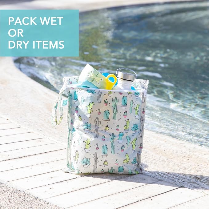 Bumkins - Waterproof Wet Bag - For Baby, Swim Suit, Cloth Diapers, Pump Parts - Image 3