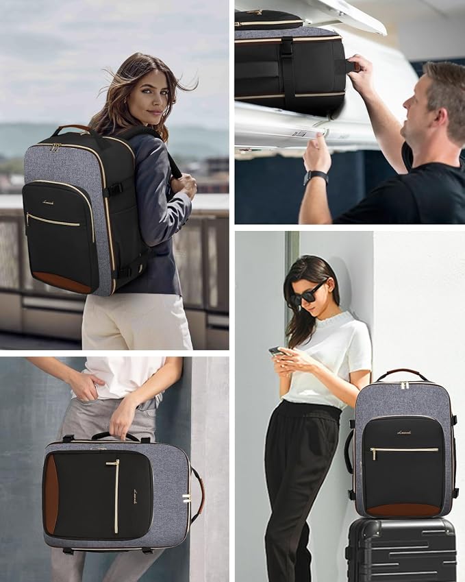 LOVEVOOK 50L Travel Backpack for Women & Men, Airline Approved Carry On Luggage - Image 6