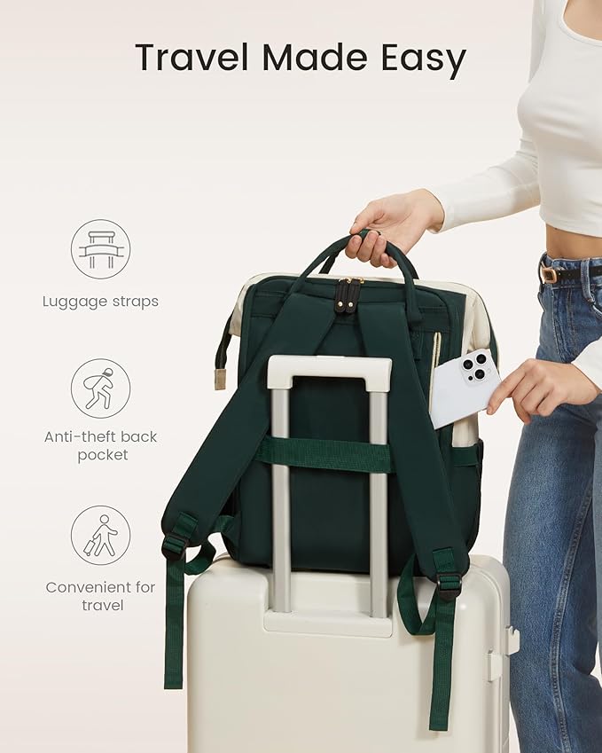 LOVEVOOK Laptop Backpack for Women, 18 Inch Work Business Backpacks Purse - Image 8