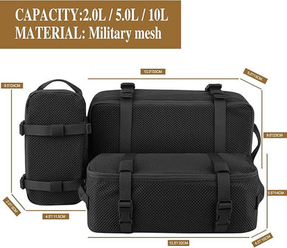 PETAC GEAR 3 PCS Tactical Modular Packing Cubes, Large Capacity Mesh Storage Bag - Image 3