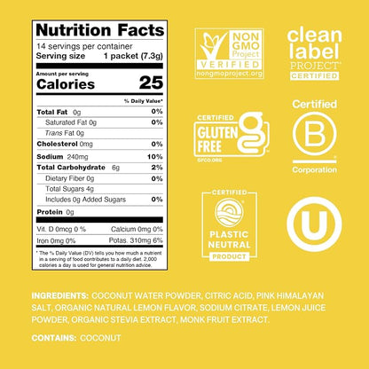 Cure Hydration | Plant-Based Electrolyte Drink Mix | No Added Sugar | FSA-HSA | - Image 2