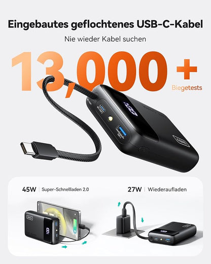 INIU 20000mAh Power Bank, Small Portable Charger, 45W PD Fast Charging Battery - Image 5